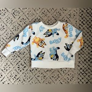Long Sleeve Bluey Crew Sweatshirt 12 months
